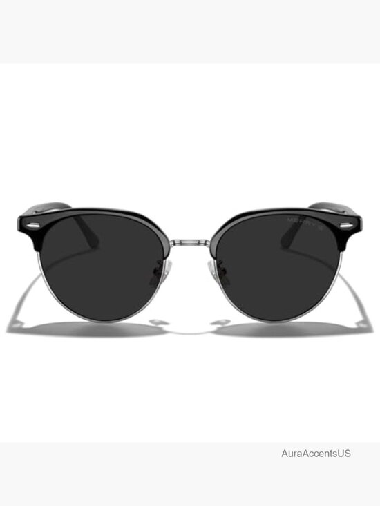 Modern Semi-Rimless Square Acetate Sunglasses UV400 Polarized main image 4